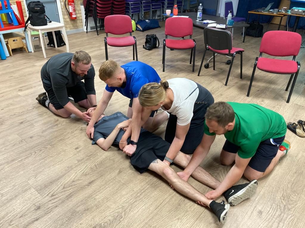 First aid training in progress in Nottingham